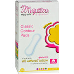 Maxim Hygiene Natural Cotton Classic Contour Sanitary Pads Regular 16 Pads