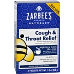 Zarbee's Cough and Throat Relief Drink Mix Nighttime Supplement 6 Packets