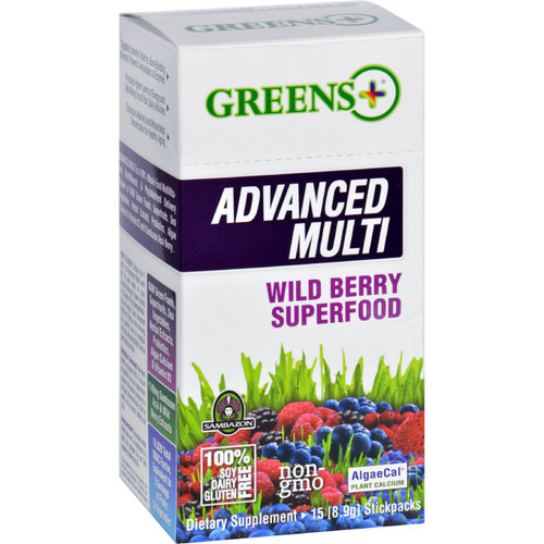 Greens Plus Superfood Advanced Multi Wild Berry 15 Stickpacks