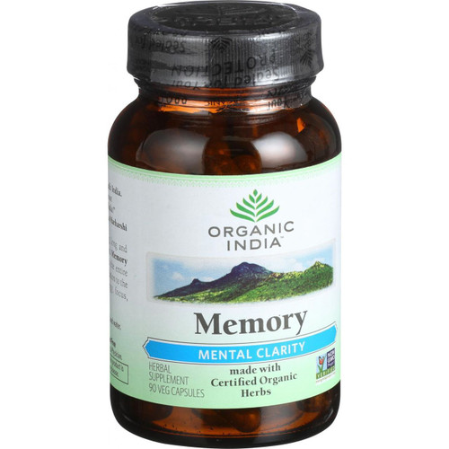 Organic India Organic Memory Mental Clarity 90 Vege Capsules