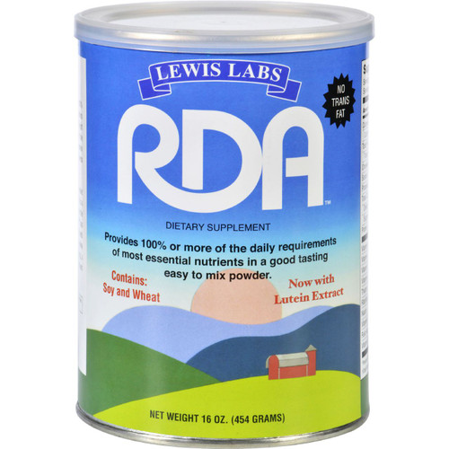 Lewis Lab RDA Vitamin Mineral Protein Powder 16 oz