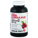 American Health Super Acerola Plus 500 mg 100 Chewable Wafers