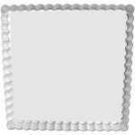 Fat Daddio's Square Fluted Tart Pan, 12" x 12" x 1", removable bottom Box of 6