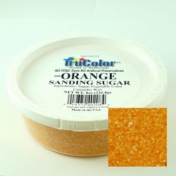 TruColor Confectioners Special Sanding Sugar (Med. Crystals) Orange (12x8oz)