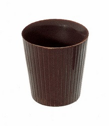 ifiGOURMET Liqueur Cup, Dark Chocolate Shell (w/foil holder) (280 EA)