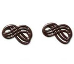 ifiGOURMET Wool Knot, Dark Chocolate Decoration (550 EA)