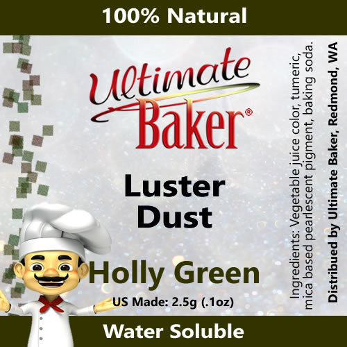 Ultimate Baker Luster Dust Holly Green (1x2.5g)