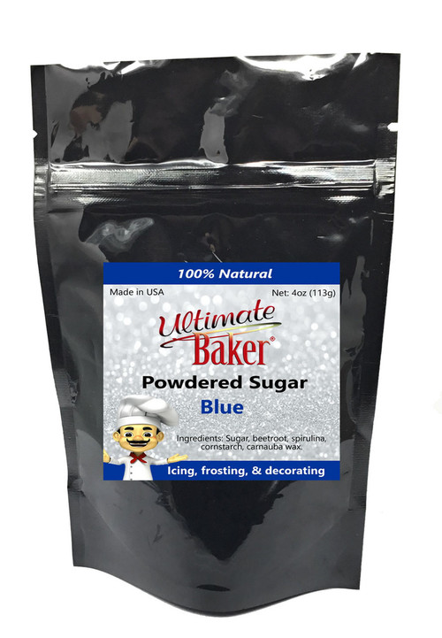 Ultimate Baker Natural Powdered Sugar Blue (1x4oz Bag)