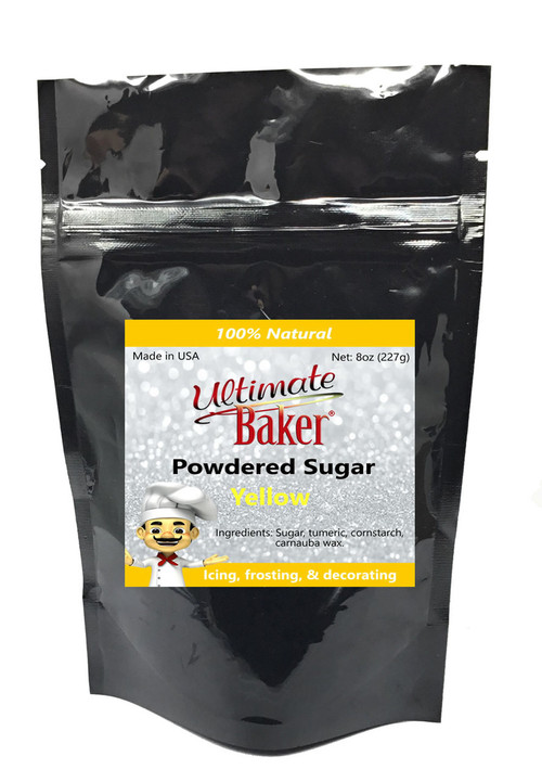 Ultimate Baker Natural Powdered Sugar Yellow (1x8oz Bag)