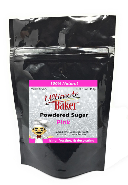Ultimate Baker Natural Powdered Sugar Pink (1x1lb)