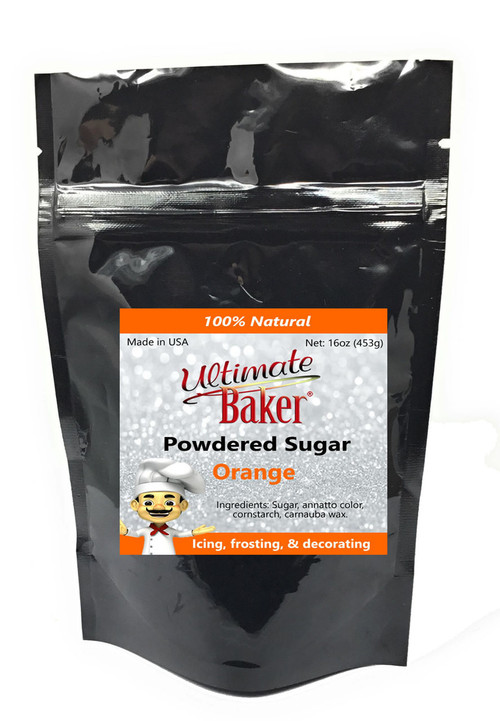 Ultimate Baker Natural Powdered Sugar Orange (1x1lb)