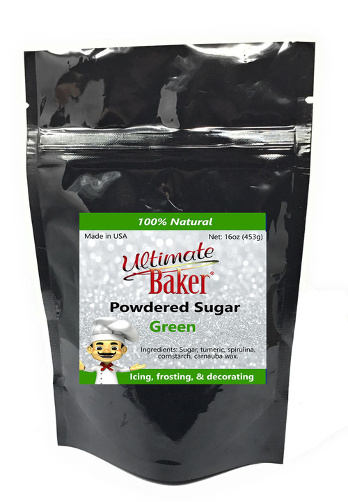 Ultimate Baker Natural Powdered Sugar Green (1x1lb)