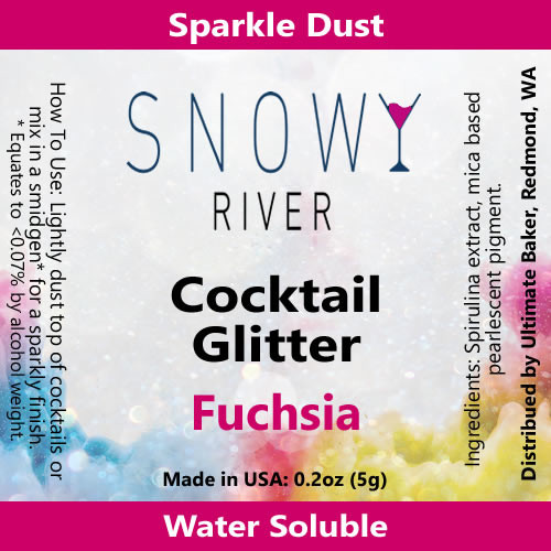 Snowy River Cocktail Glitter Fuchsia (1x5.0g)