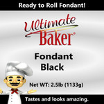 Ultimate Baker Black Fondant (1x2.5lbs)