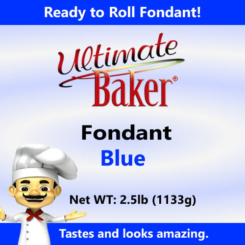 Ultimate Baker Blue Fondant (1x2.5lbs)