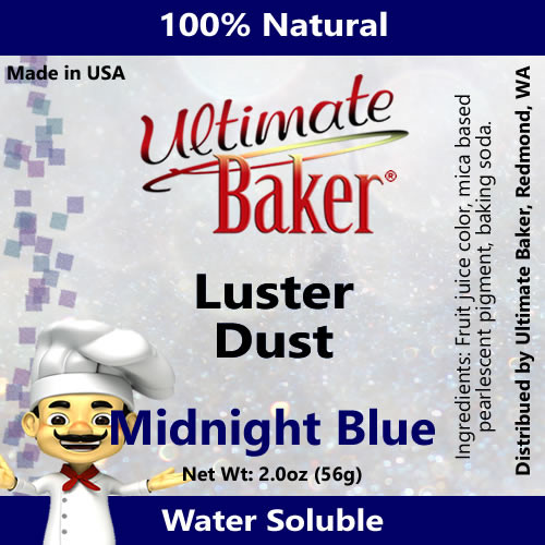 Ultimate Baker Luster Dust Midnight Blue (1x56g)
