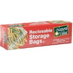Natural Value Reclosable Storage Bags (12x25CNT )