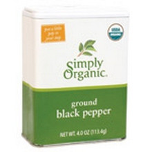Simply Organic Ground Black Pepper Tin (6x4 Oz)