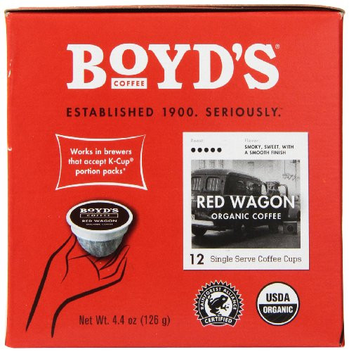 Boyds Coffee Red Wagon Single Cup Pods (6x12 CT)