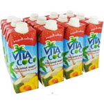 Vita CocoCoconut Water 500 Ml Peach & Mango (12x17Oz)