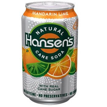 Hansen's Mandarin Lime Can (4x6x12 Oz)