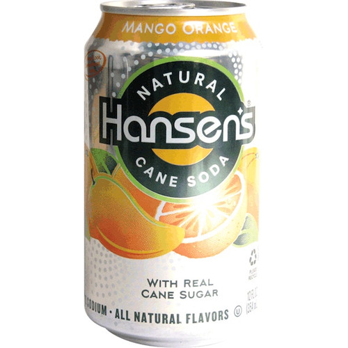 Hansen's Orange Mango Nat Soda (4x6Pack )