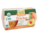 Field Day Organic Diced Peach Cups (6x4PK )