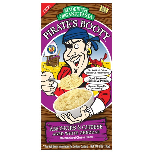 Pirate's Booty Anchors, Aged White Cheddar (12x6 OZ)