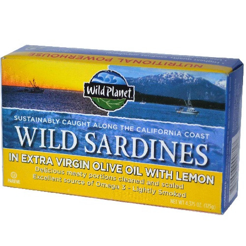 Wild Planet Wild Sardines in Oil & Lemon (12x4.375 Oz)