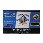 Henry & Lisa's Wild Sardines in Spring Water (12x4.25 OZ)