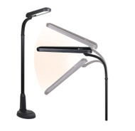 OttLite Standing Floor Lamp with Weighted Base & Adjustable Neck