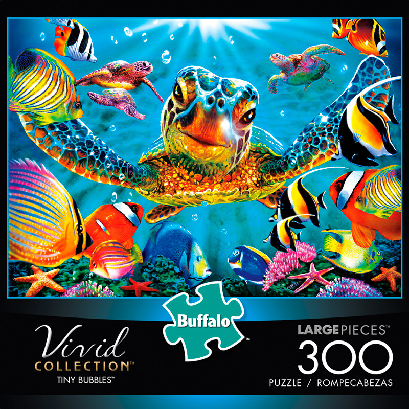 Vivid Tiny Bubbles 300 Large Piece Jigsaw Puzzle - Buffalo ...