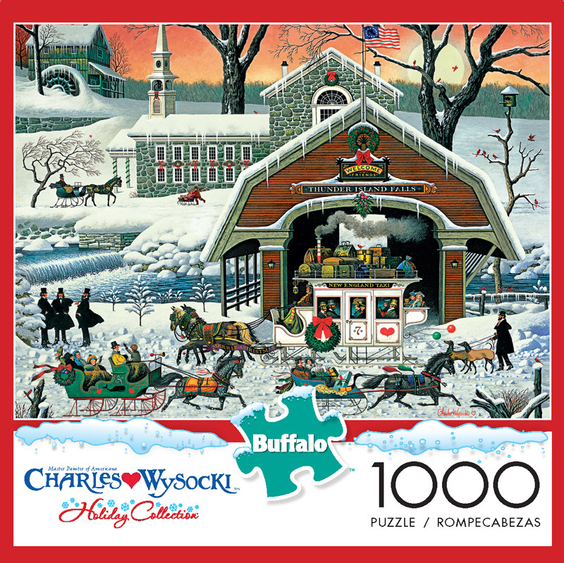 Charles Wysocki Twas The Twilight Before Christmas 1000 Piece
