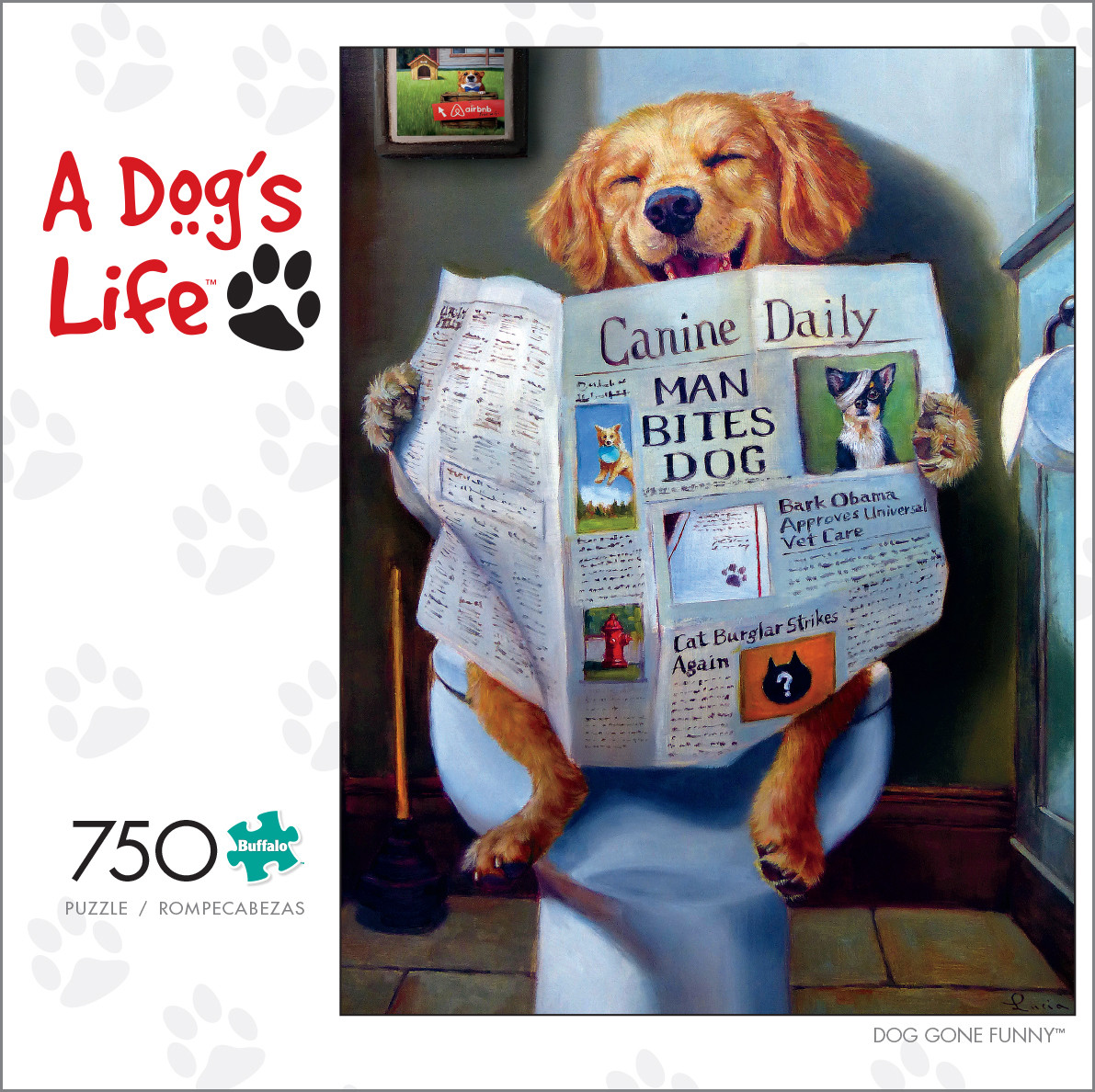 A Dog S Life Dog Gone Funny 750 Piece Jigsaw Puzzle Buffalo Games