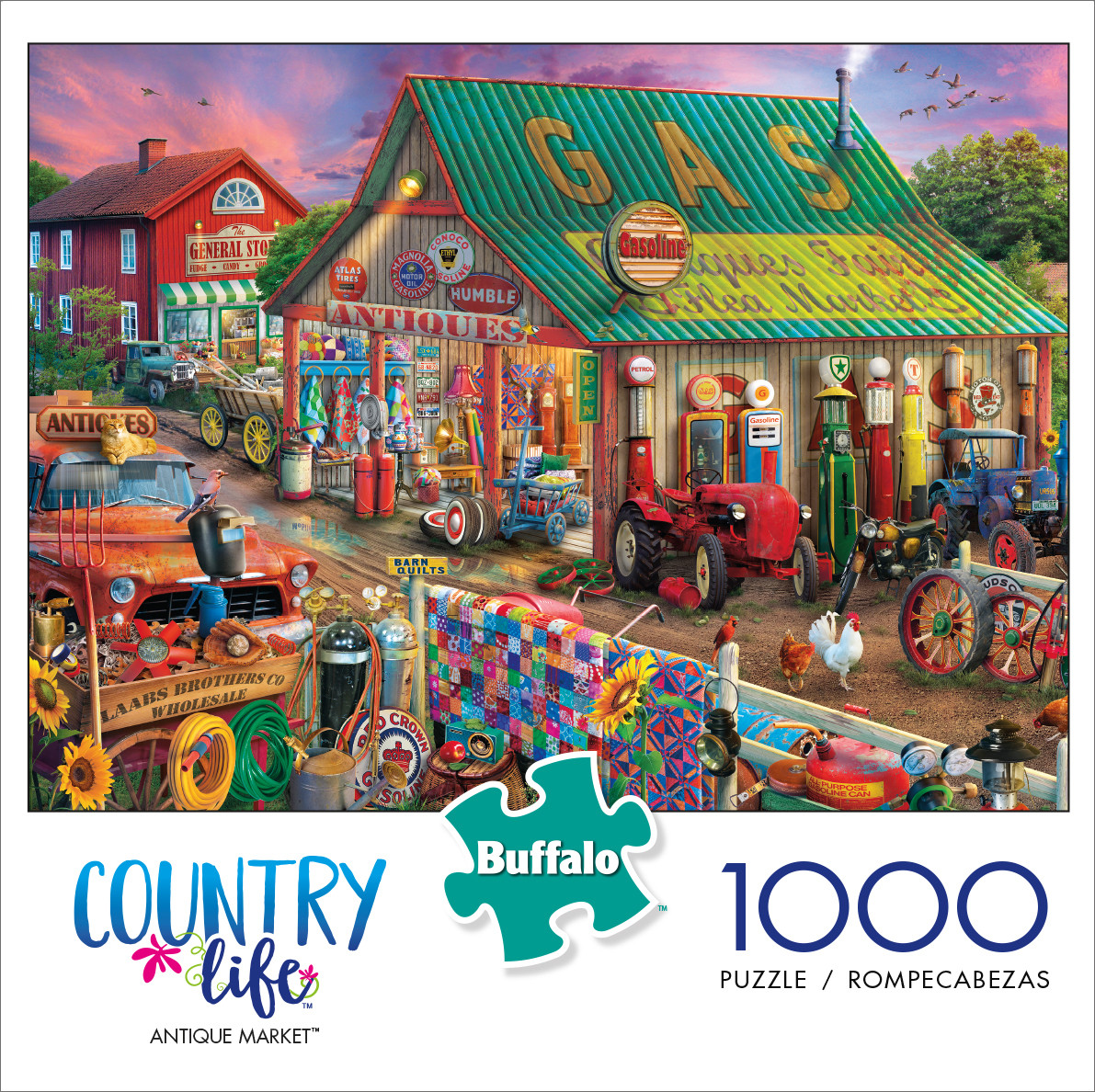 Country Life Antique Market 1000 Piece Jigsaw Puzzle - Buffalo Games