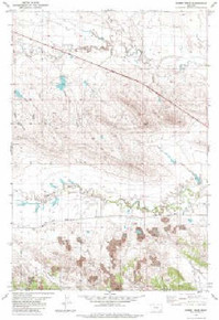 7.5' Topo Map of the Gomer Draw, MT Quadrangle
