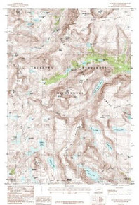 7.5' Topo Map of the Silver Run Peak, MT Quadrangle