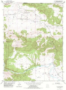 7.5' Topo Map of the Clay Basin, UT Quadrangle