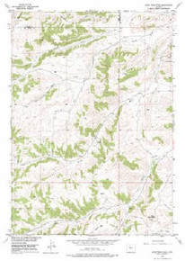 7.5' Topo Map of the Adam Weiss Peak, WY Quadrangle