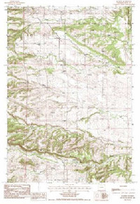 7.5' Topo Map of the Aladdin, WY Quadrangle