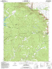 7.5' Topo Map of the Albany, WY Quadrangle