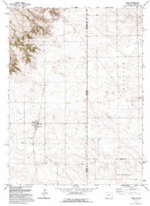 7.5' Topo Map of the Albin, WY Quadrangle