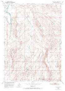 7.5' Topo Map of the Alcova SE, WY Quadrangle
