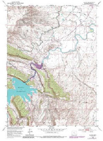 7.5' Topo Map of the Alcova, WY Quadrangle