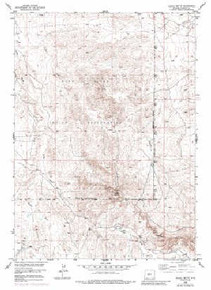 7.5' Topo Map of the Alkali Butte, WY Quadrangle