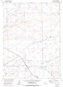 7.5' Topo Map of the Alsop Lake, WY Quadrangle