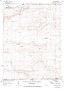 7.5' Topo Map of the Altvan, WY Quadrangle