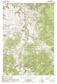 7.5' Topo Map of the Alva, WY Quadrangle