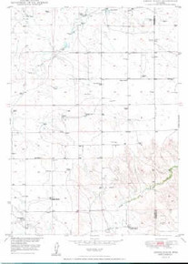 7.5' Topo Map of the Amend Ranch, WY Quadrangle