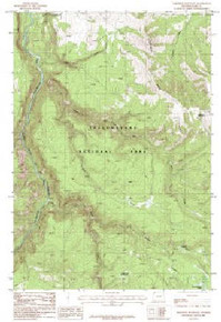 7.5' Topo Map of the Amethyst Mountain, WY Quadrangle